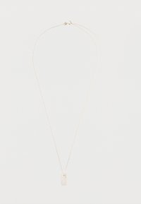 POLISHED AND BRUSHED STERLING NECKLACE - Collana - silver-coloured