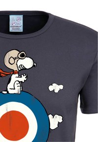 LOGOSHIRT SNOOPY - Print T-shirt - blaugrau