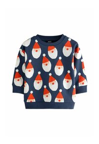 Non selezionato, navy blue santa all over print