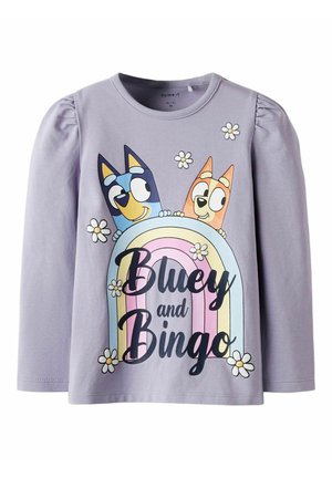 NMFJESSIE BLUEY LS  BOX NOOS SKY - Topper langermet - lavender gray