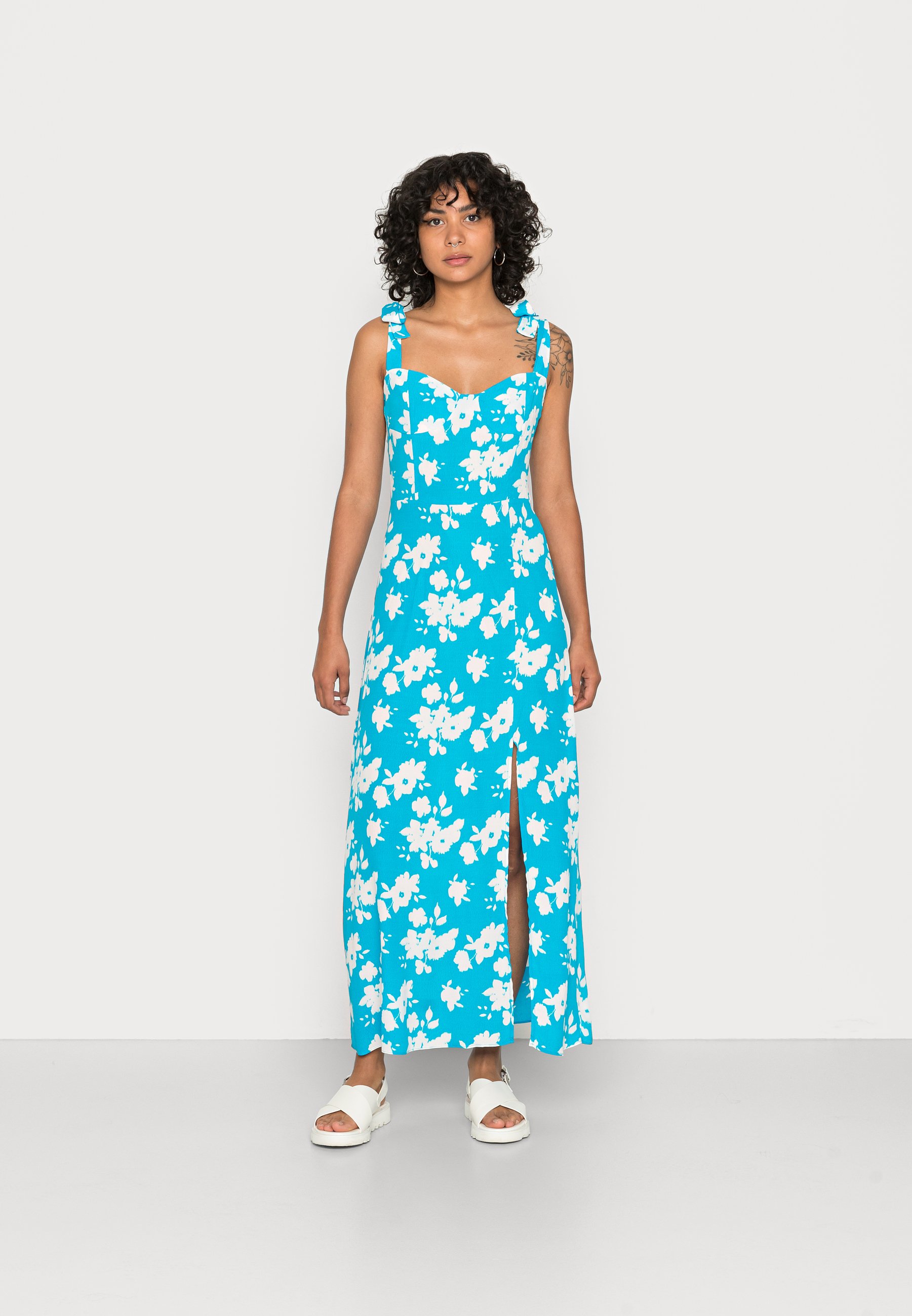 midi day dress with split