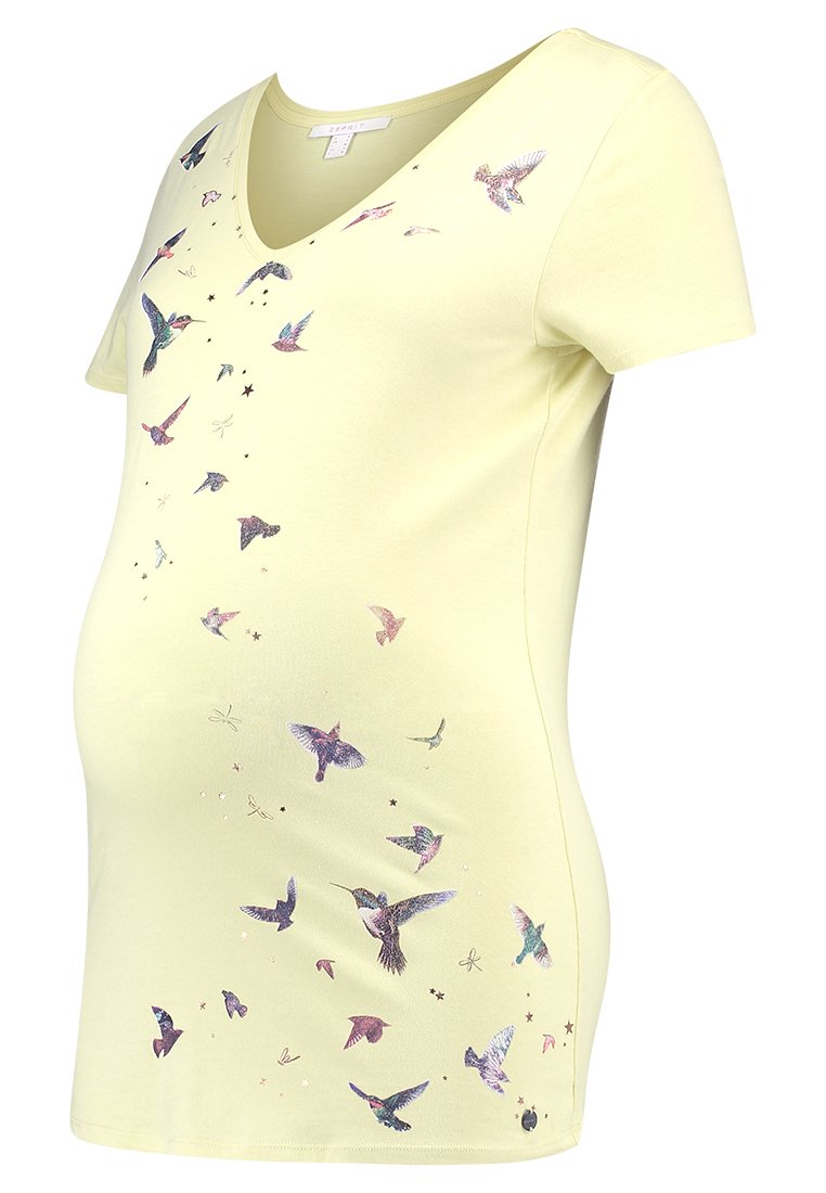 Esprit Maternity T-shirt print geel