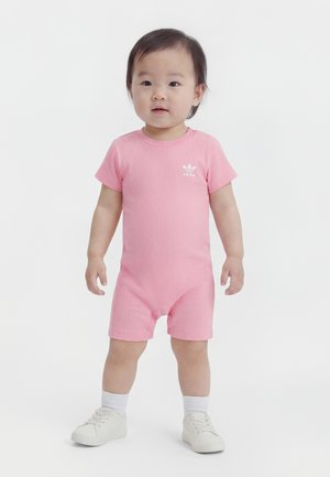 adidas Originals REGULAR SHORT SLEEVE INFANT - Salopetă - light pink