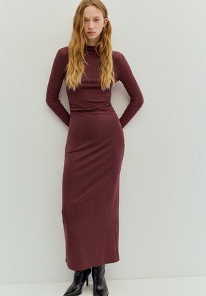 PULL&BEAR Maxi-jurk - bordeaux