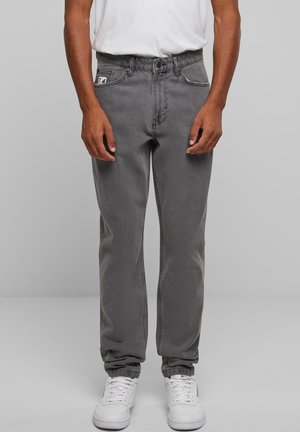 SMALL SIGNATURE TAPE FIVE POCKET DENIM - Zúžené džíny - light grey