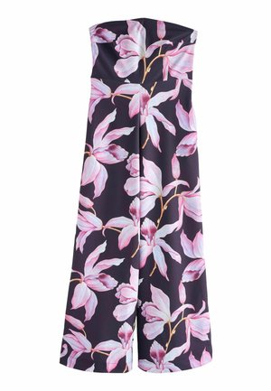Lühikeste varrukatega bodi - navy and pink floral