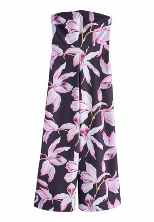 Next Pajac - navy and pink floral