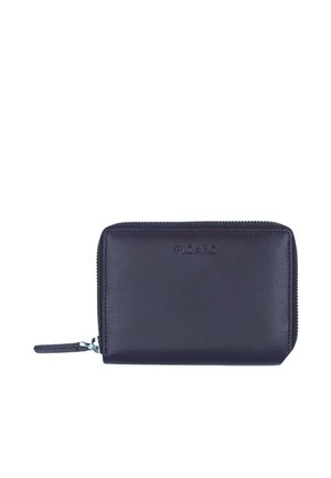 Black leather wallet with zipper closure and embossed "PICARD" logo centered on front.