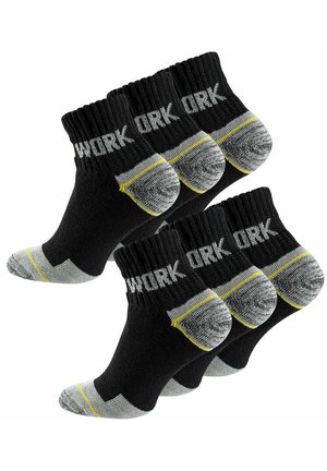 KURZSCHAFT ARBEITS "WORK" 6 PAAR - Socks - schwarz grau