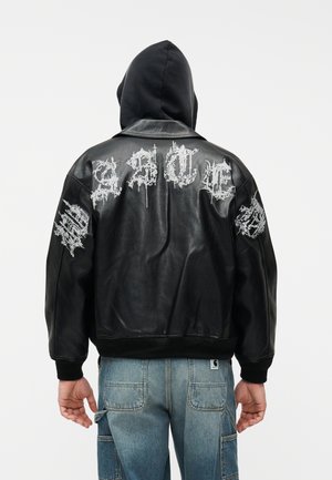 STRONGHOLD VARSITY JACKET UNISEX - Jakna iz umetnega usnja - black