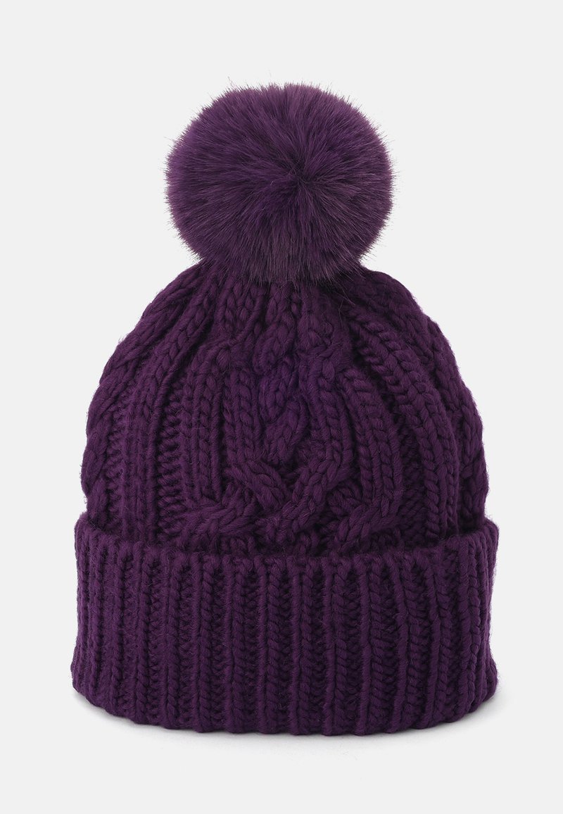 MICHAEL Michael Kors TANGLED CUFF POM - Beanie - dark purple  display picture 2