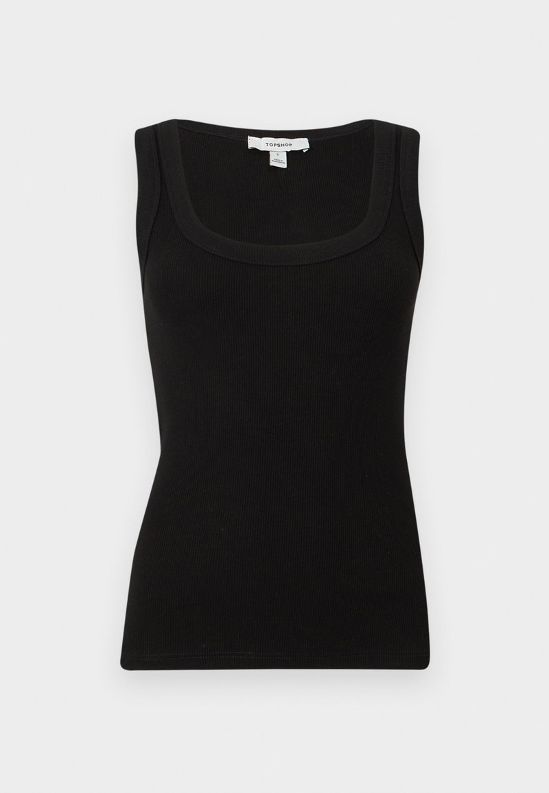 Topshop HONEY U NECK Top Black nero Zalando it topshop-honey-u-neck-top-black-nero-zalando-it