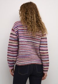 Culture CUHAZEL - Vesta na kopčanje - purple melange multi