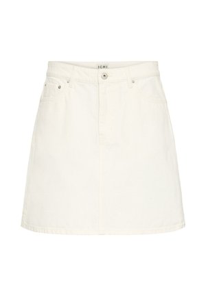 ICHI, IHAVENY SK - Jupe trapèze - denim blanc de blanc