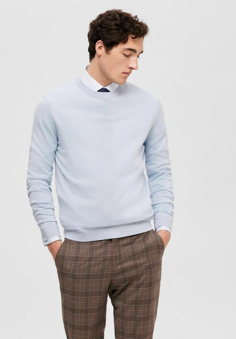 Selected SLHTOWN MAX CREW NECK B NOOS - Jersey de punto - cashmere blue