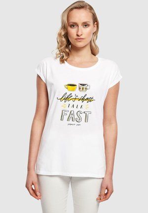 GILMORE LIFE S TALK FAST  - Print T-shirt - white