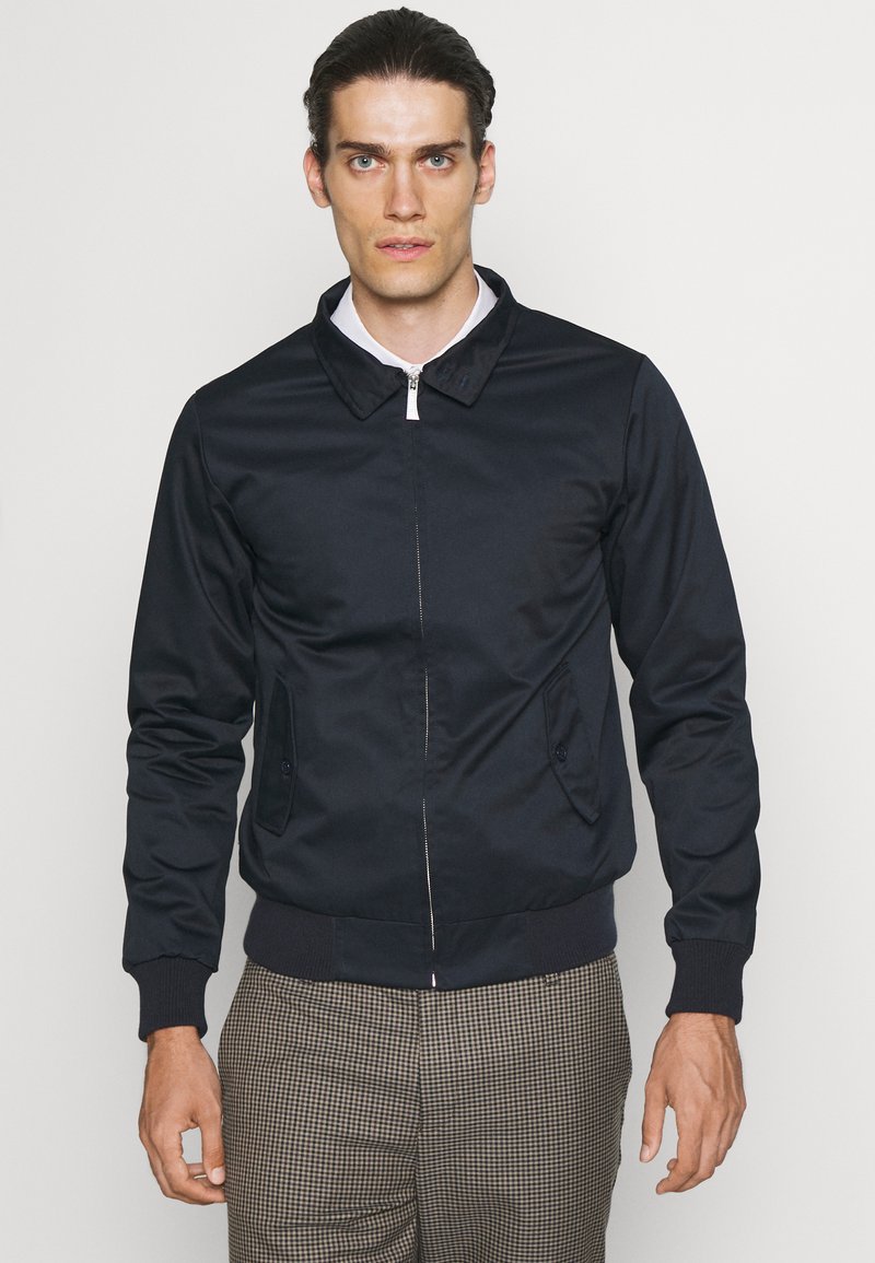 DESIGN - Blouson Harrington oversize en cuir véritable avec