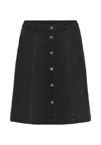 Cream UNIFORMA - A-vonalú szoknya - black washed denim