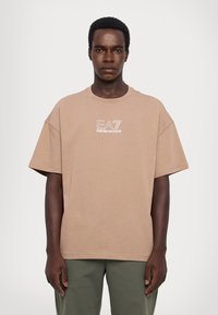 EA7 Emporio Armani UNISEX - Apdrukāts T-krekls - portabella