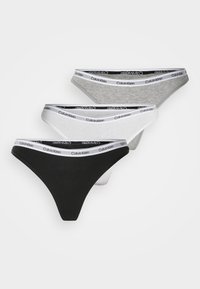 THONG MODERN LOGO 3 PACK  - String - schwarz/grau