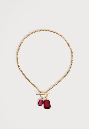 Lauren Ralph Lauren, STONE PENDANT - Collier - gold-coloured/red