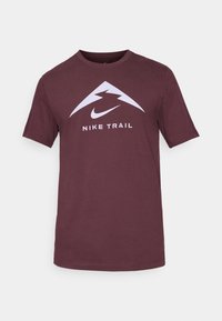 M NK DF TEE TRAIL LOGO - Športne majice - burgundy crush