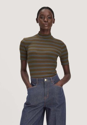 hessnatur, HESSNATUR - Print T-shirt - vintage oliv
