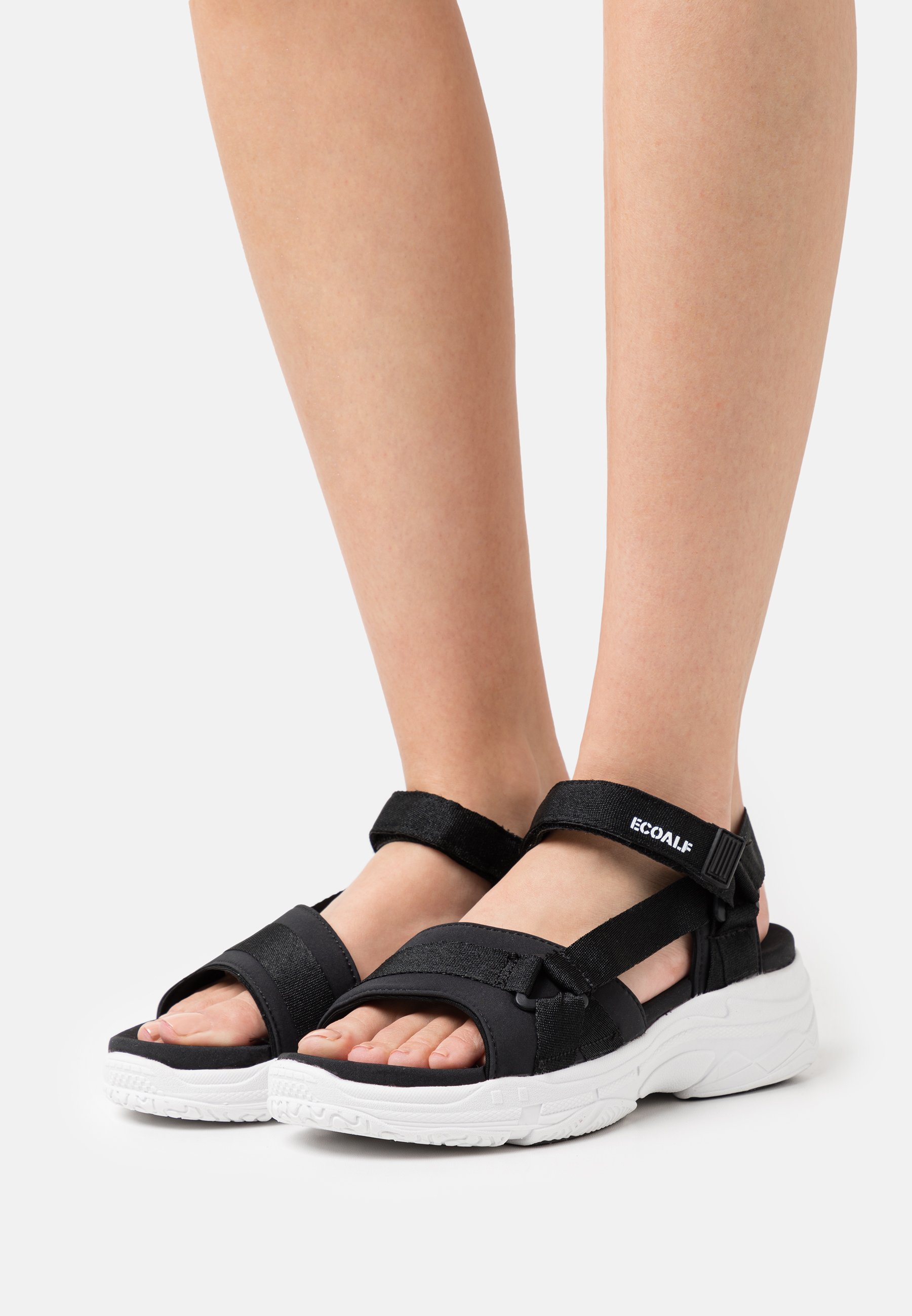Ecoalf SOFIA - Sandalias con plataforma - black/negro - Zalando.es