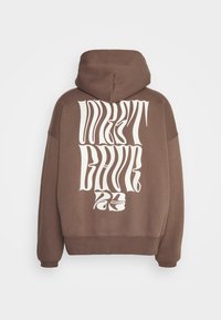 WRSTBHVR TYPE HOODIE UNISEX - Sweatshirt com capuz - choc