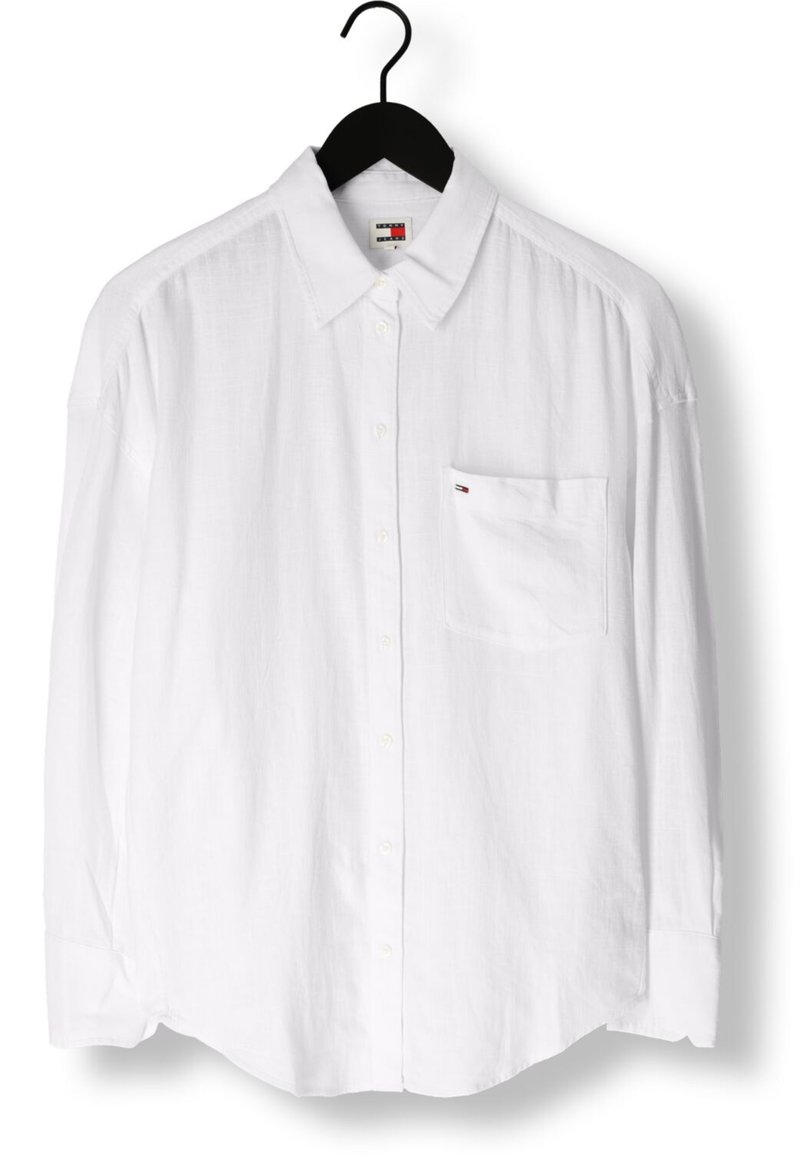 White Tommy Jeans Tommy Hilfiger Shirt Wit Tommy Jeans Fun Novelty