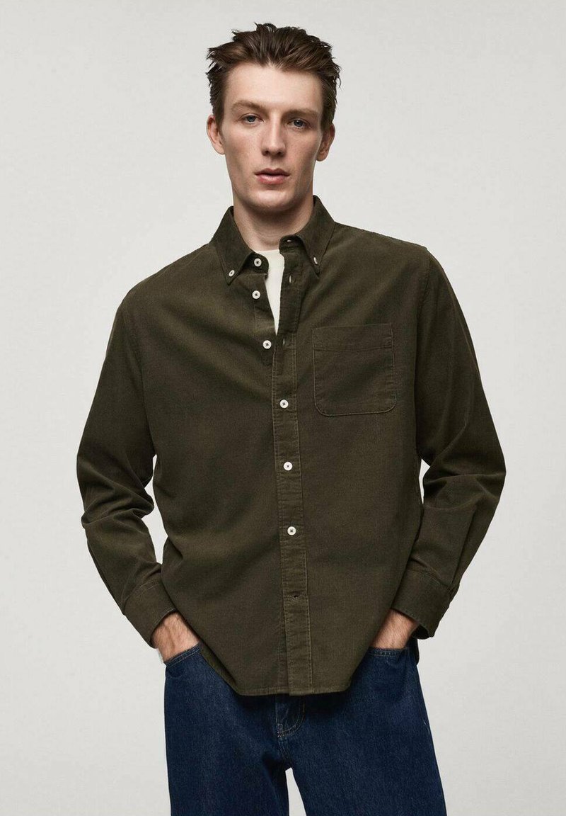 Mango Košeľa - khaki