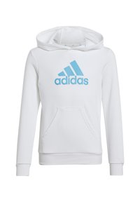 adidas Performance BIG LOGO  - Felpa con cappuccio - weissblau