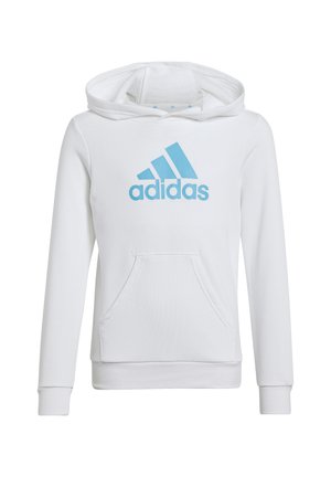 adidas Performance BIG LOGO  - Felpa con cappuccio - weissblau