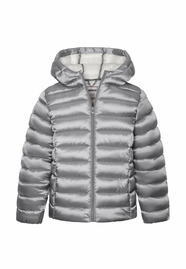 HOODED PADDED PUFFER - Übergangsjacke - silver