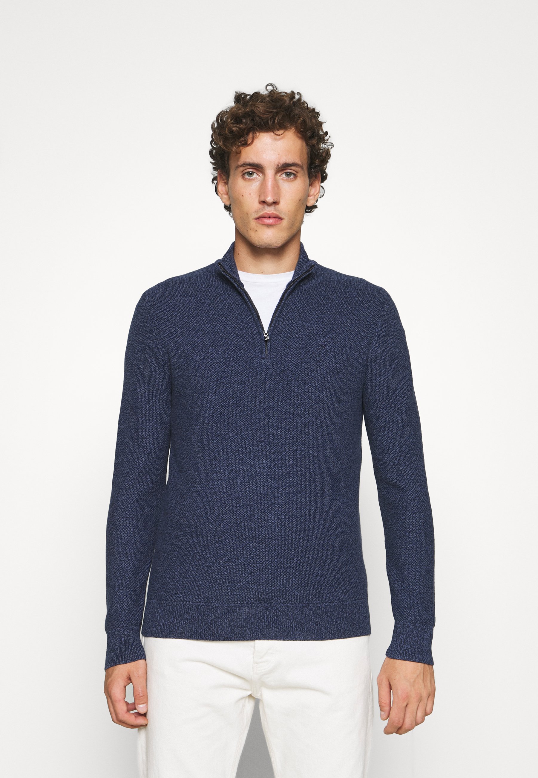Hackett London TEXTURED MOULINE ZIP 