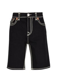 BOBBY FLAP ROPE STITCH - Lühikesed teksad - black