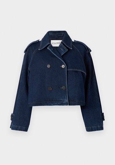 CLOSED CROPPED TRENCH - Farkkutakki - dark blue