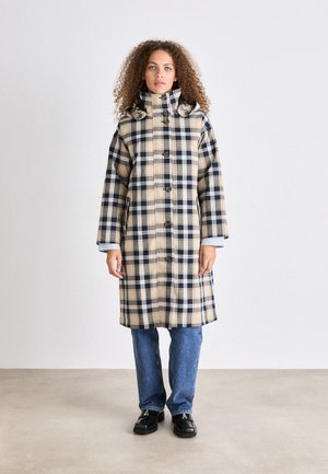 Barbour IRIS TARTAN JACKET - Winter coat - white pepper/navy