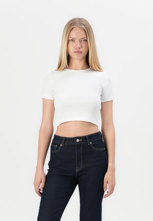 JXFLORIE RIB TEE - T-shirt basic - bright white