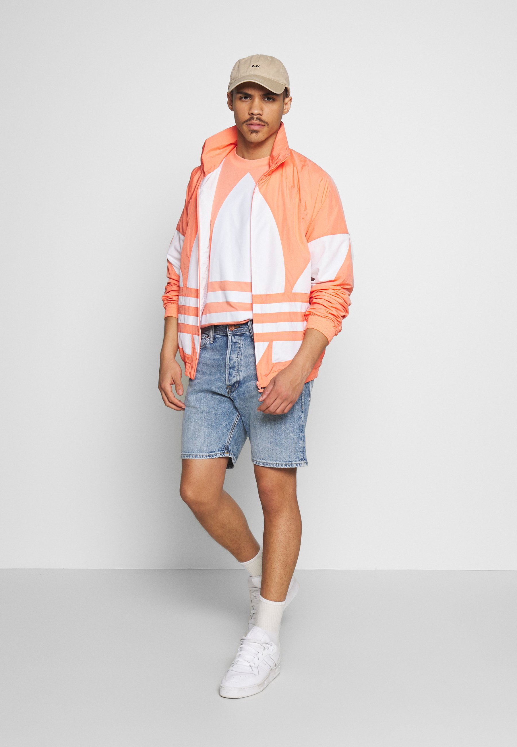 adidas Originals TREFOIL Leichte Jacke coral adidas Originals TREFOIL Leichte Jacke coral