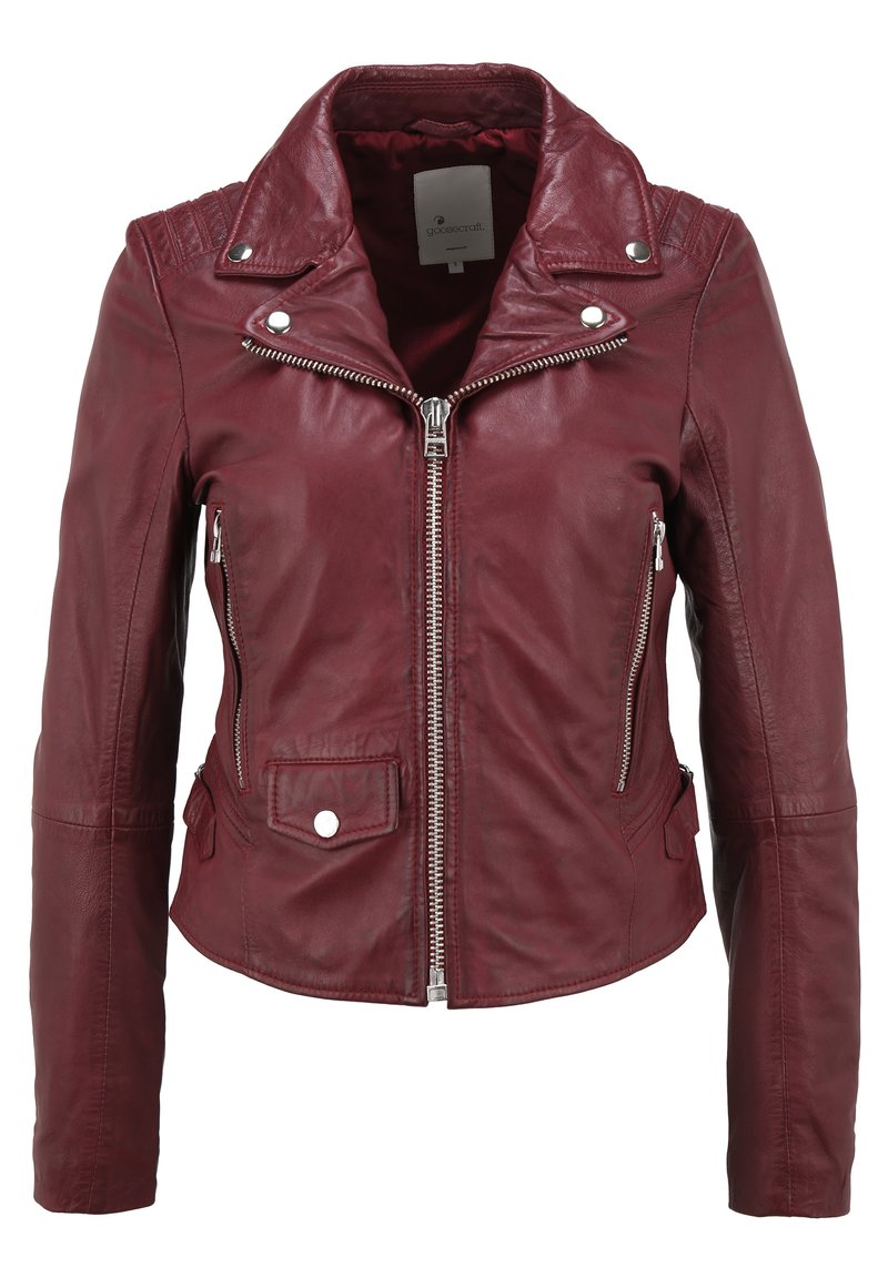 Damen Leichte Jacken | Goosecraft GC CATO Lederjacke red port/dunkelrot - GL28774 Damen Leichte Jacken | Goosecraft GC CATO Lederjacke red port/dunkelrot - GL28774