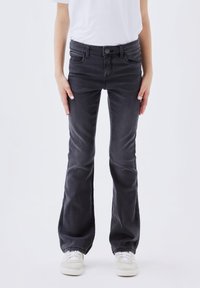 Name it - NKFPOLLY - Straight leg jeans - dark grey denim Miniatuurafbeelding 1