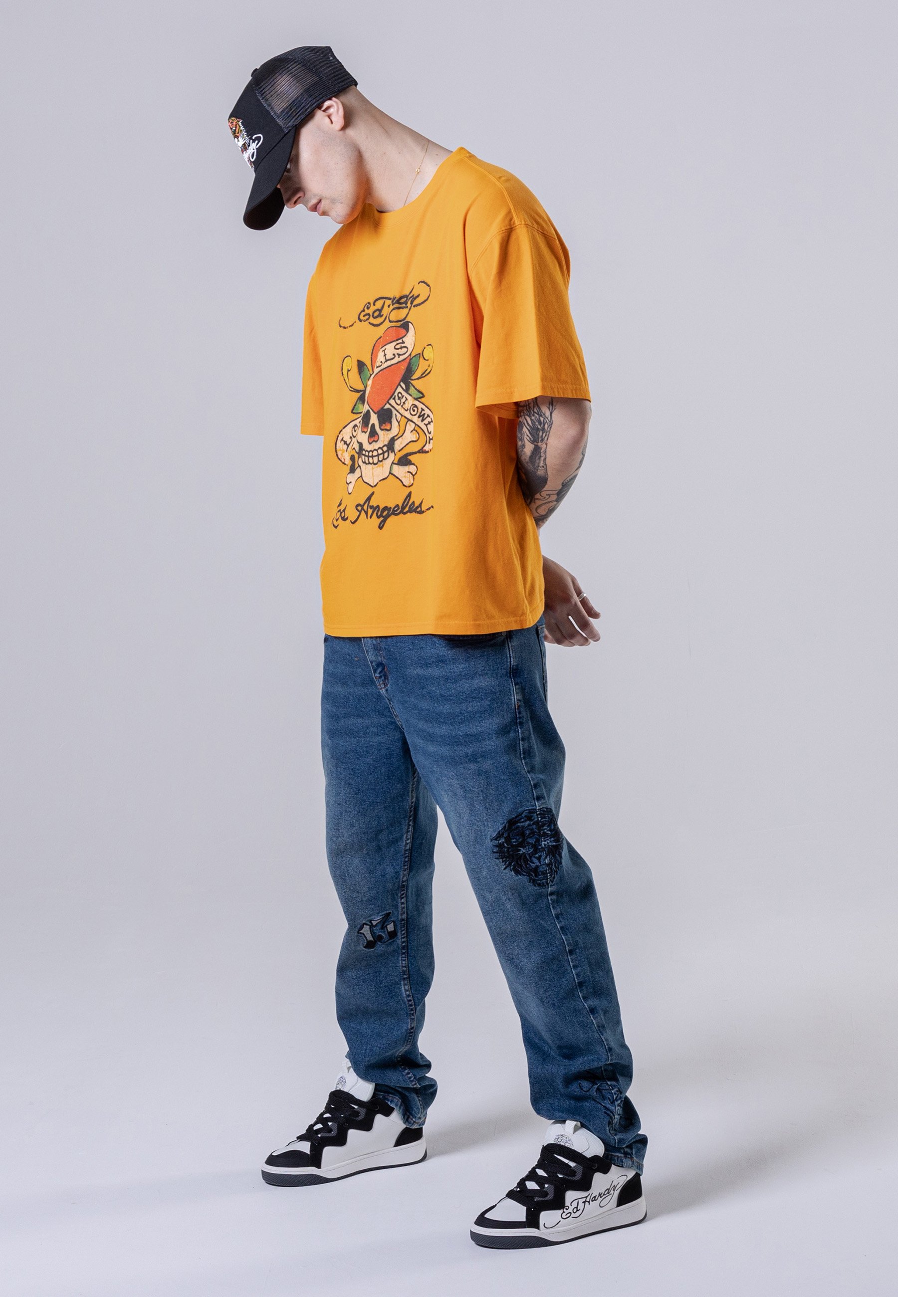 yellow ed hardy shirt