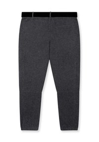 Grijze sweatpants met een zachte textuur, elastische tailleband en één achterzak. Tapered fit met een schone, eenvoudige uitstraling.