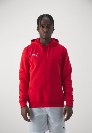 Puma, TEAMGOAL CASUALS HOODY - Суитшърт с качулка - puma red-puma white
