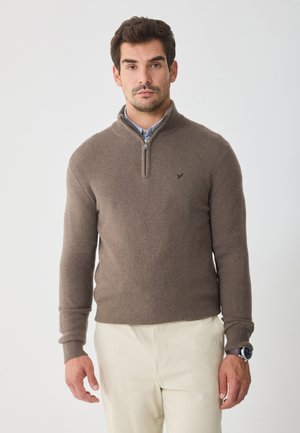 Pulóver - dark taupe melange