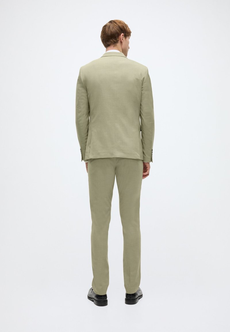 Lindbergh PLAIN MENS SUIT SET - Suit - dusty olive/light green -  Zalando.co.uk