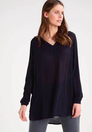 AMBER V NECK - Tunic - midnight marine