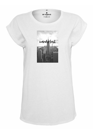 CLASSIC ROLL UP WANDERLUPHO - Print T-shirt - white