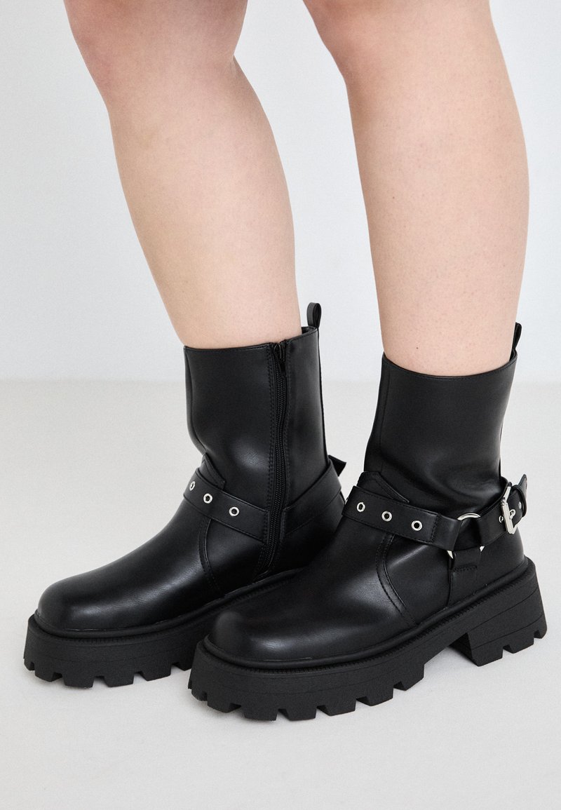 Even&Odd Wide Fit Cowboy-/Bikerlaarsjes zwart Even&Odd Wide Fit Cowboy-/Bikerlaarsjes zwart